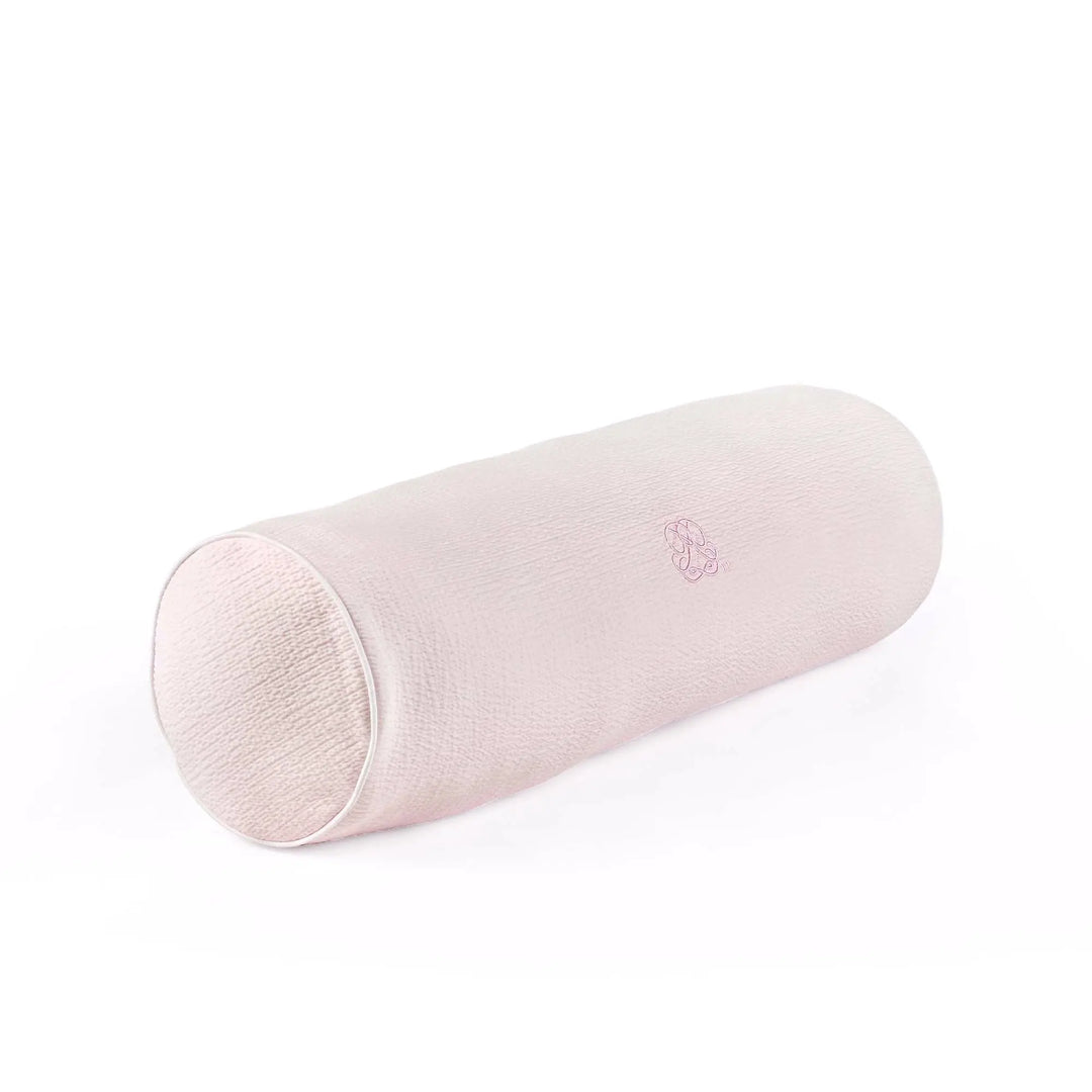 Blue Almonds Ltd Embroidered bolster - Padded - Cotton Pink Theophile & Patachou