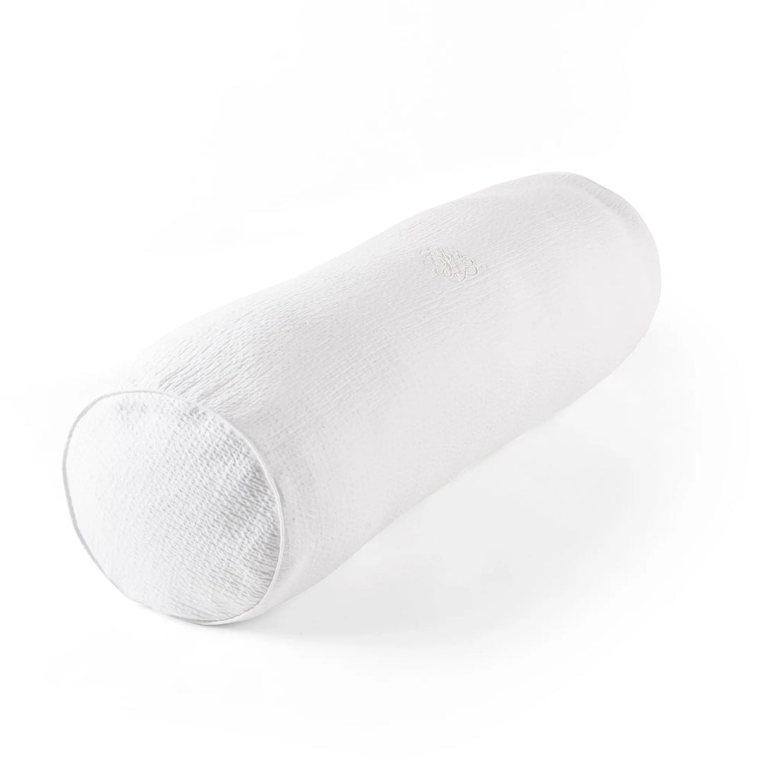 Blue Almonds Ltd Embroidered bolster - Padded - Cotton White Theophile & Patachou