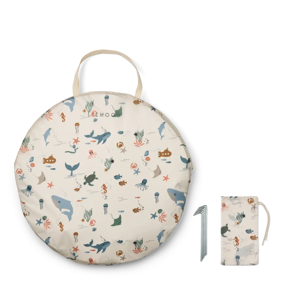 Blue Almonds Ltd Everett Pop Up Tent With Paddling Pool - Sea creature / Sandy - UNISEX LIEWOOD