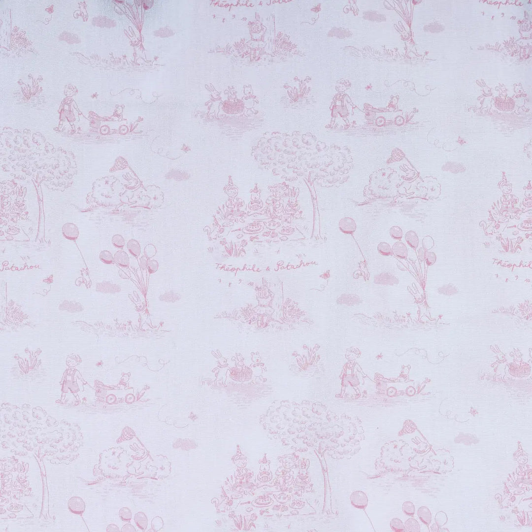 Blue Almonds Ltd Fabric - Cotton printed - Pink Garden Party Theophile & Patachou