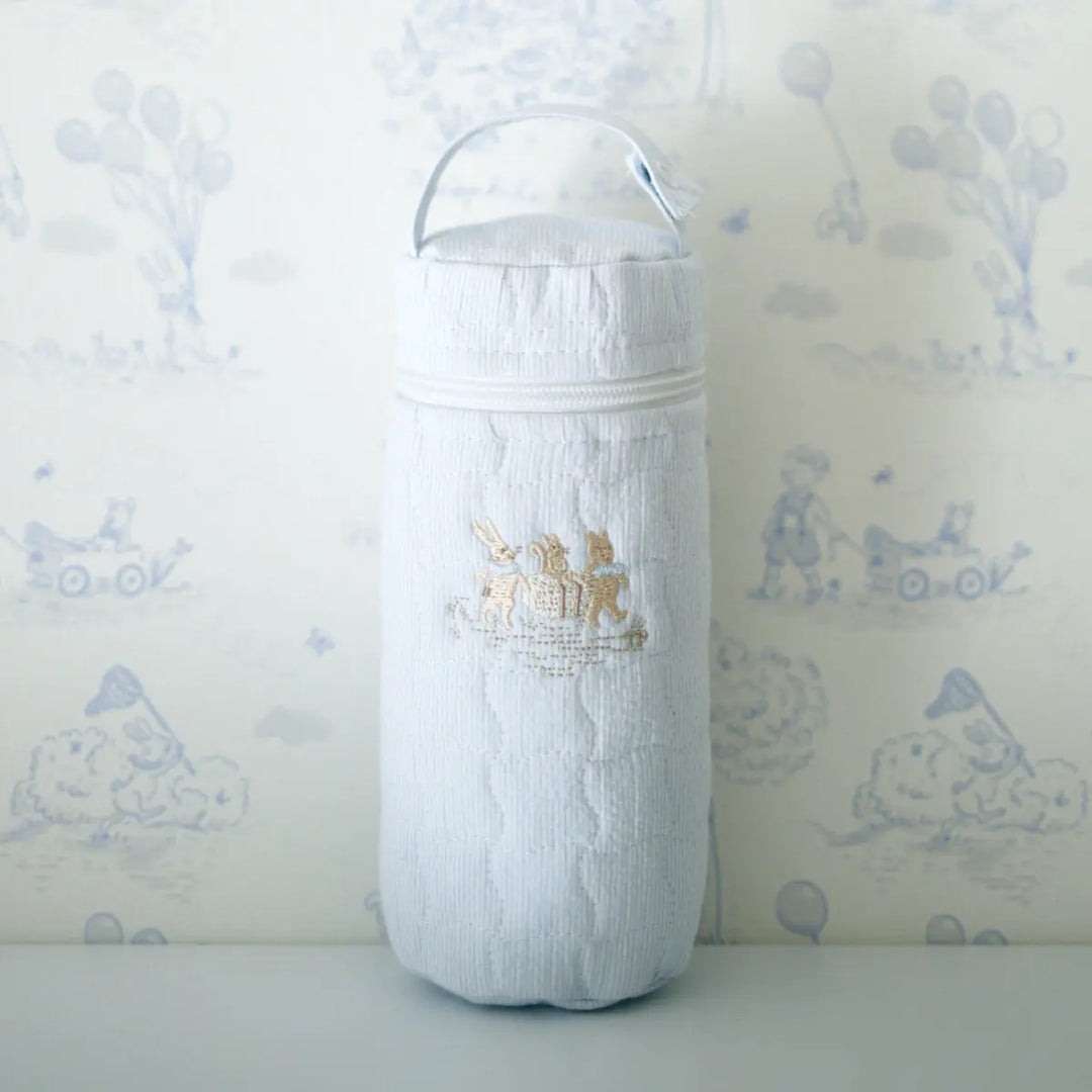 Blue Almonds Ltd Feeding Bottle Bag - Blue Garden Party Theophile & Patachou
