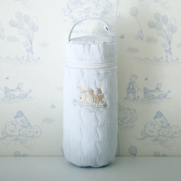 Blue Almonds Ltd Feeding Bottle Bag - Blue Garden Party Theophile & Patachou