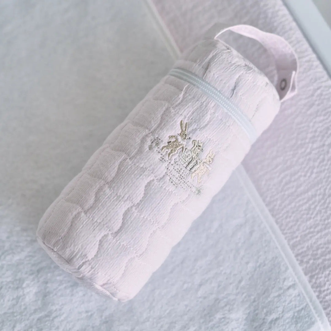 Blue Almonds Ltd Feeding Bottle Bag - Pink Garden Party Theophile & Patachou