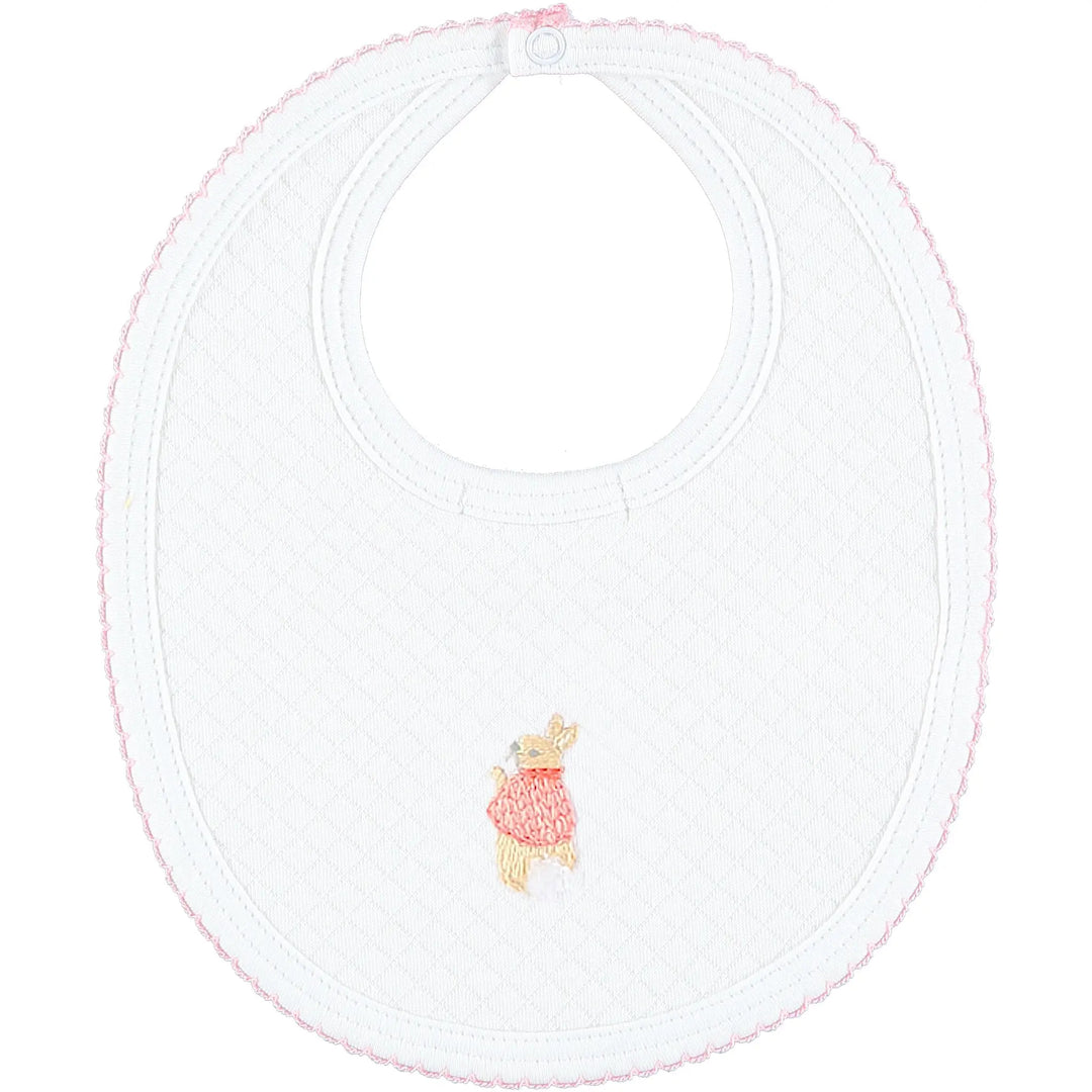 Blue Almonds Ltd Flopsy Bunny Quilted Bib Mini La Mode