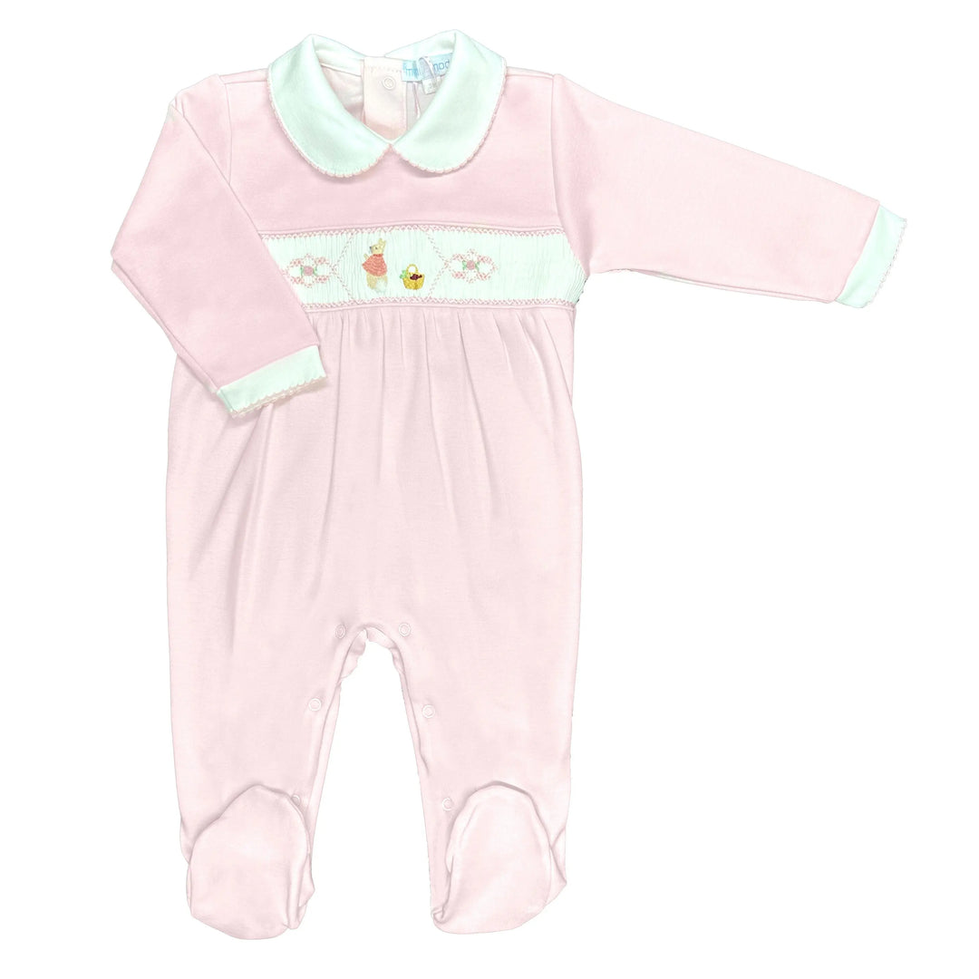 Blue Almonds Ltd Flopsy and Basket Smocked Footsie Mini La Mode