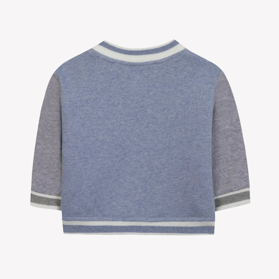 Blue Almonds Ltd GILETSWEAT2 – Bleu grisé – CB17011 Tartine et Chocolat