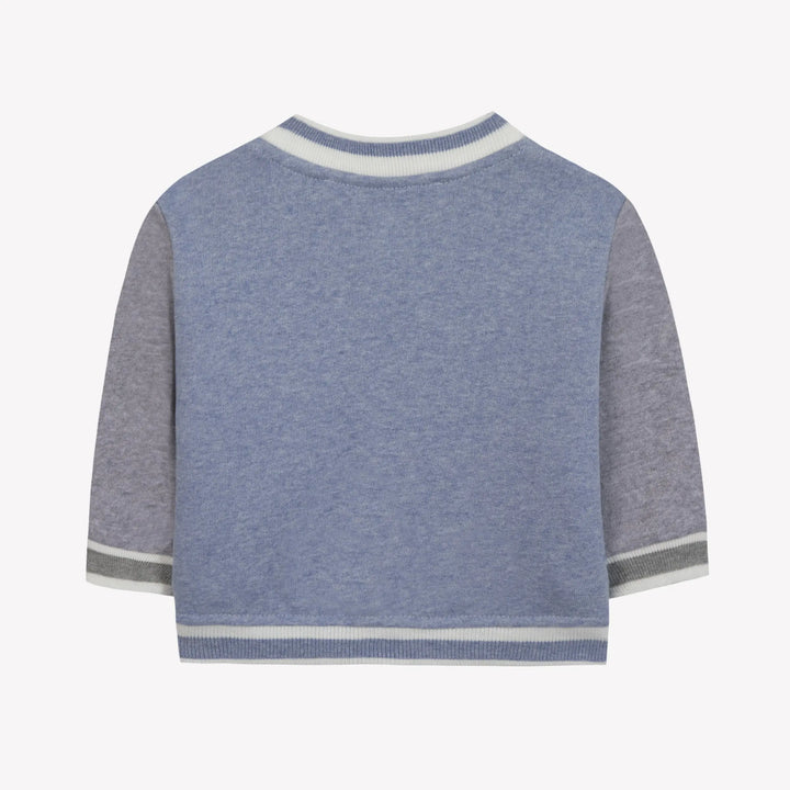 Blue Almonds Ltd GILETSWEAT2 – Bleu grisé – CB17011 Tartine et Chocolat