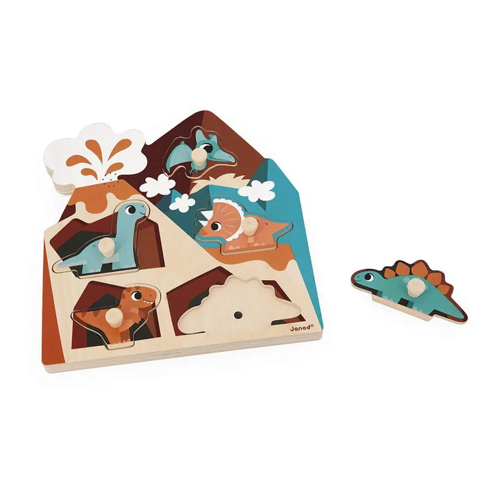 Blue Almonds Ltd Dino Musical Puzzle Janod