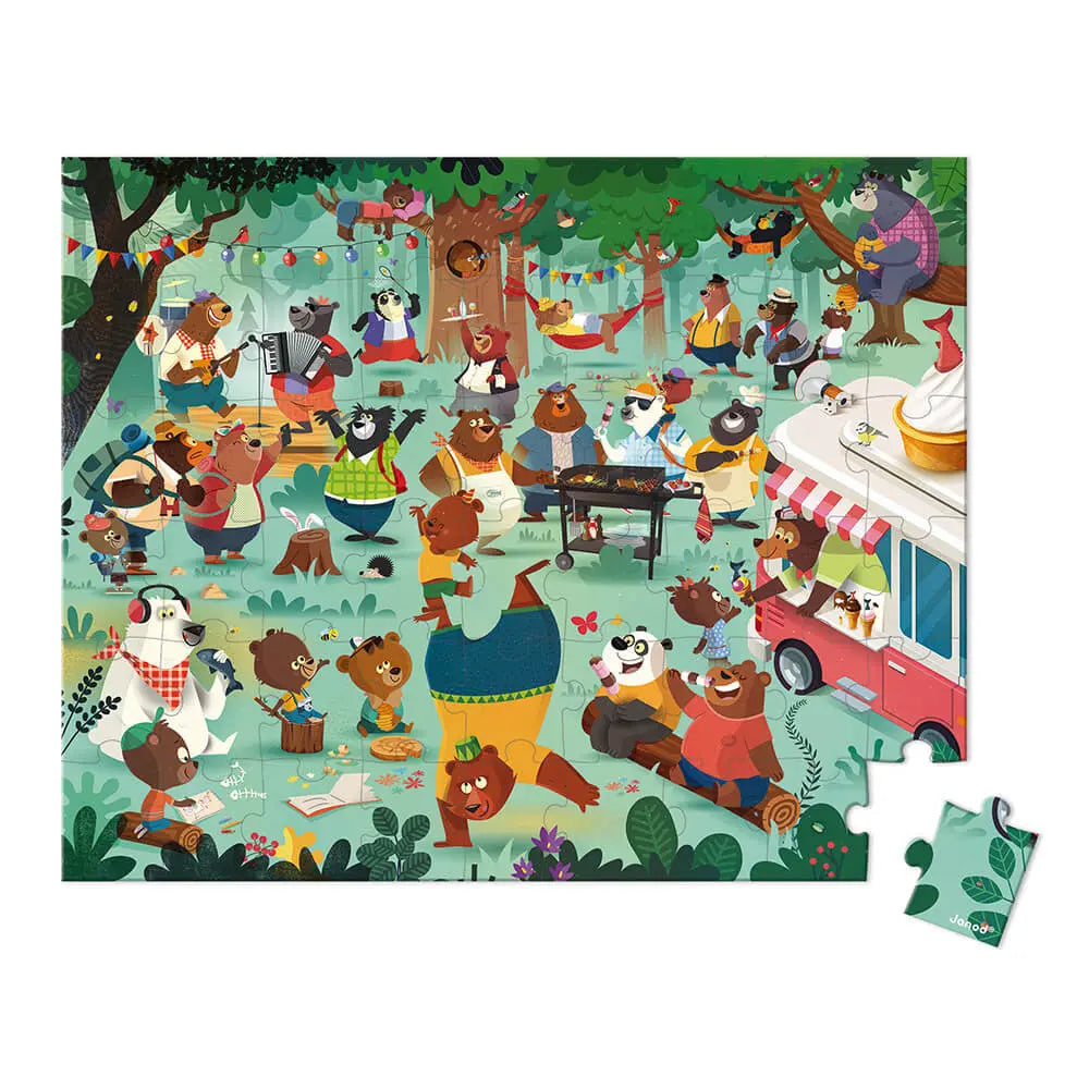 Blue Almonds Ltd Puzzle Family Bears - 54 Pcs Janod
