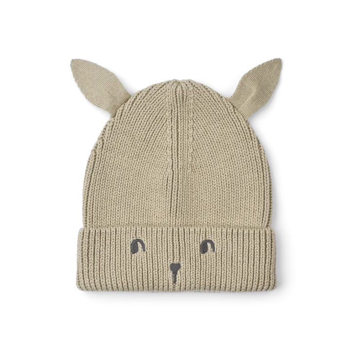 Blue Almonds Ltd Gina Rabbit Embroidery Beanie - Mist Liewood