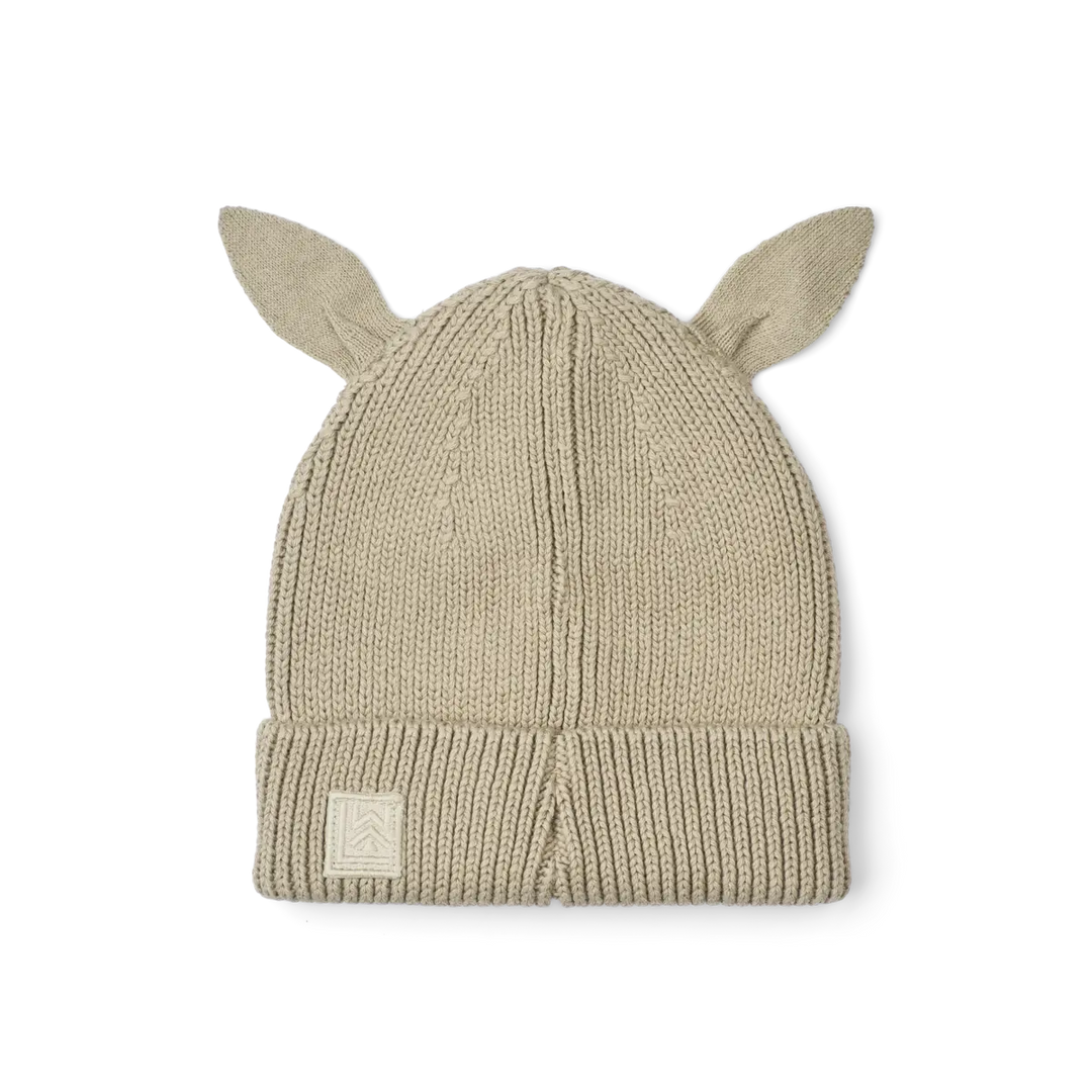 Gina Rabbit Embroidery Beanie - Mist