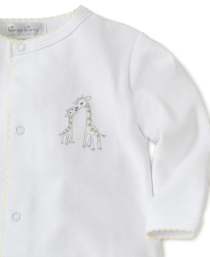 Blue Almonds Ltd Giraffe Generations Stripe  - Giraffe Generations - 426 footie set Kissy Kissy