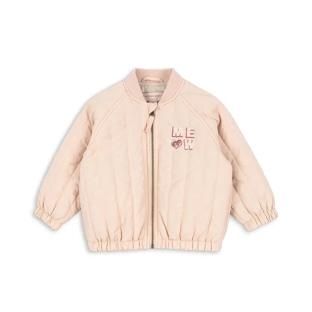 Blue Almonds Ltd JUNO KITTY  BOMBER JACKET - CAMEO ROSE kongessloejd