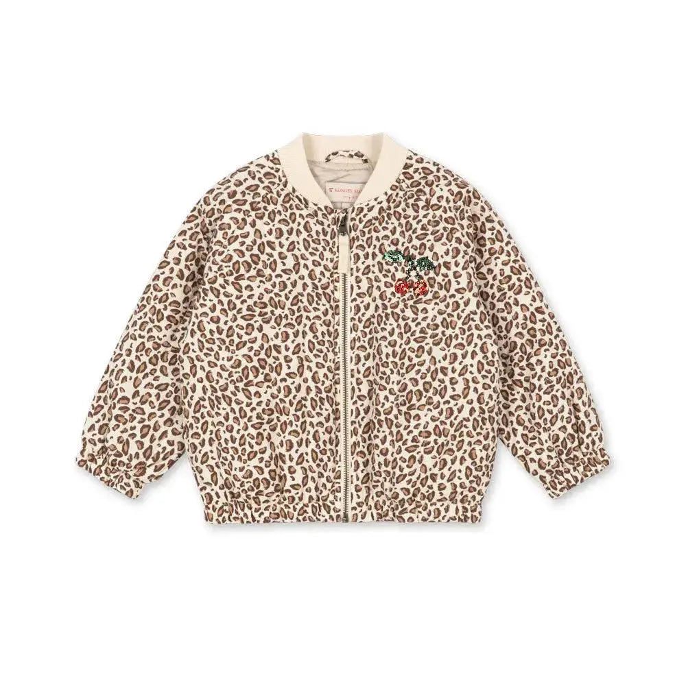 Blue Almonds Ltd JUNO PRINTED SEQUIN BOMBER JACKET - LEO kongessloejd