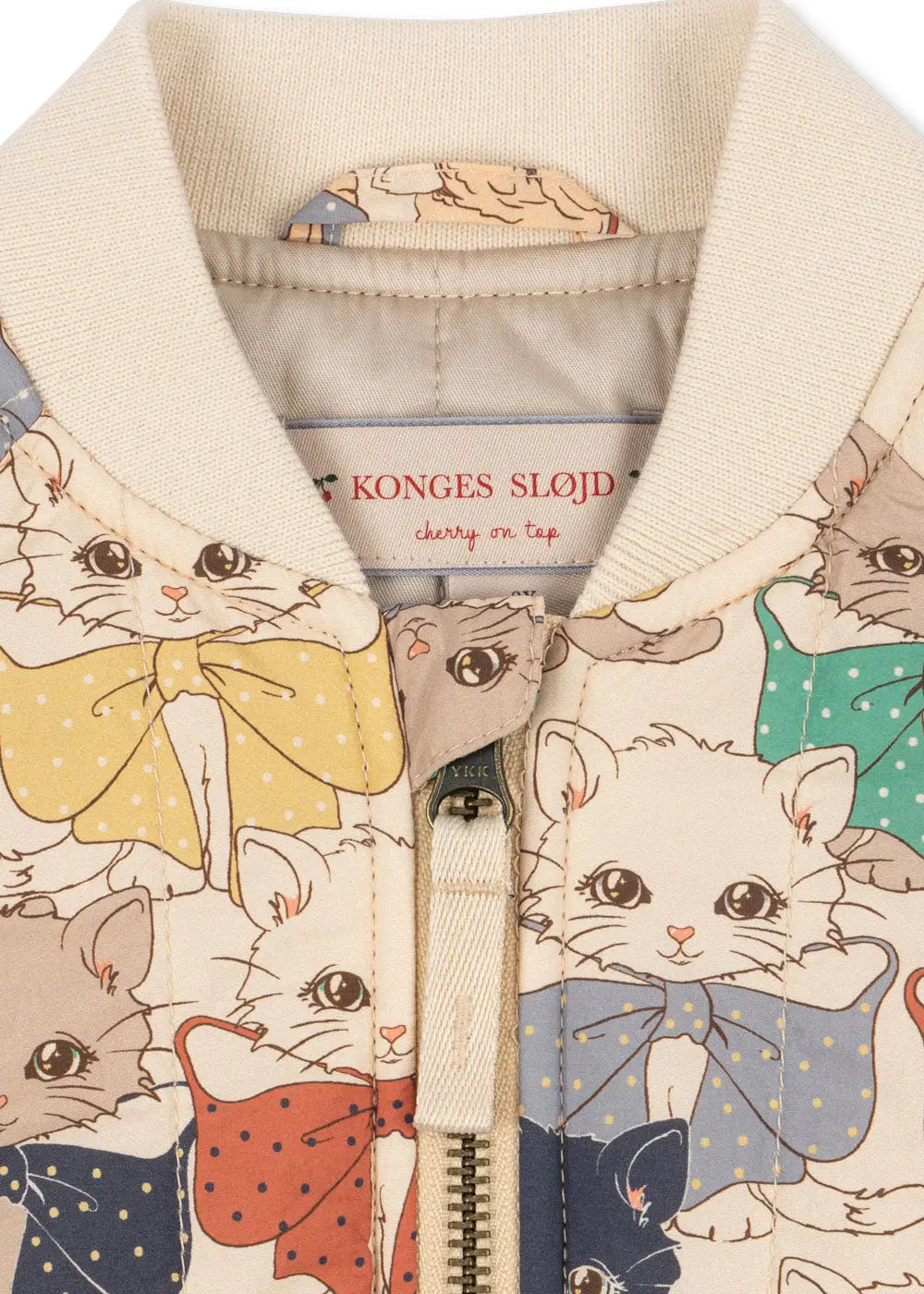Blue Almonds Ltd Girls Juno Printed Bomber Jacket - Like Cats and Dogs Konges Sløjd