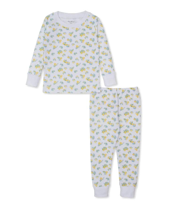 Girls Long Pyjamas - Lemon Blossoms