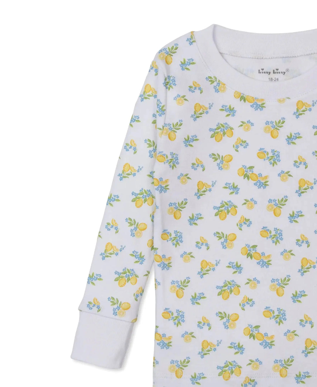 Girls Long Pyjamas - Lemon Blossoms