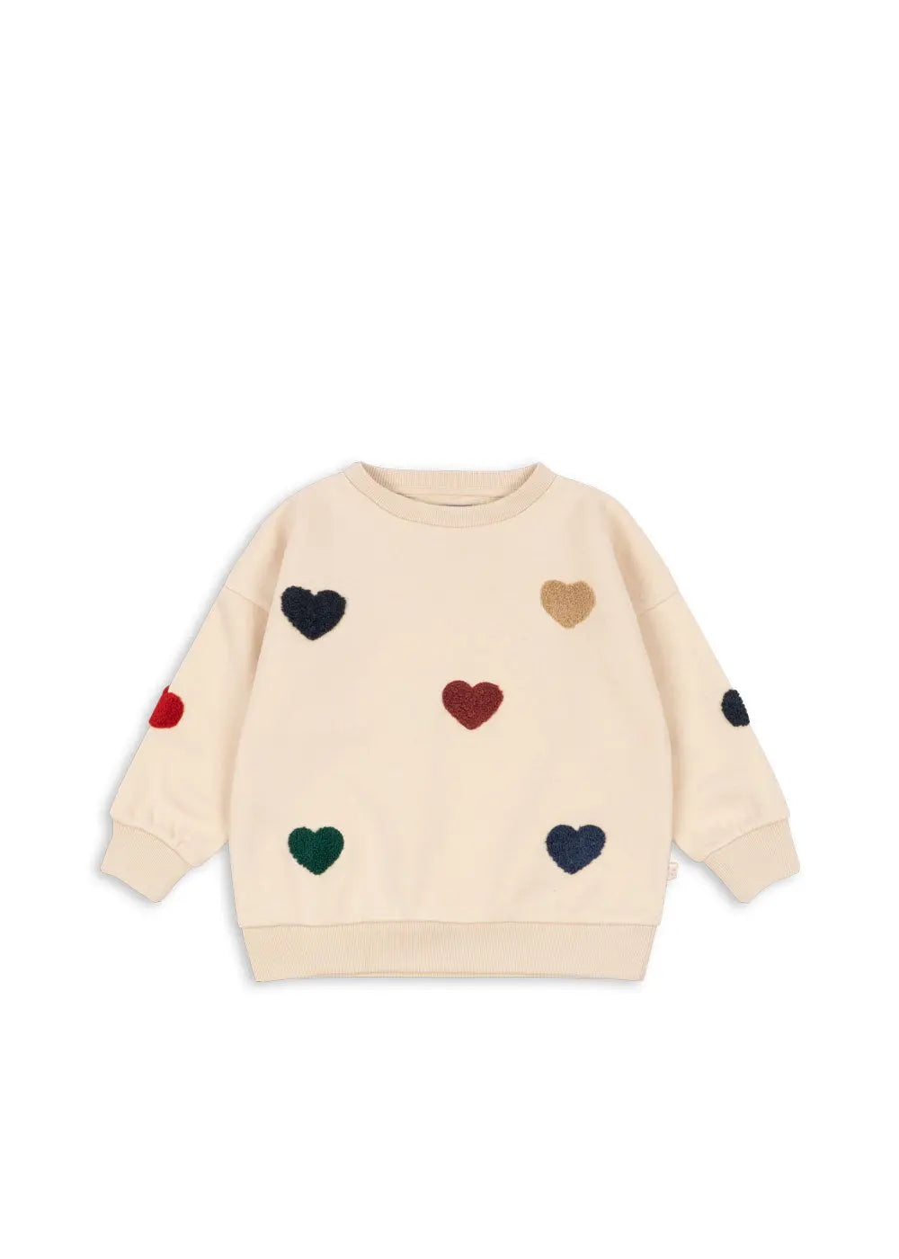 Blue Almonds Ltd Girls Lou Terry Sweatshirt - Bon Coeur Coloré Konges Sløjd