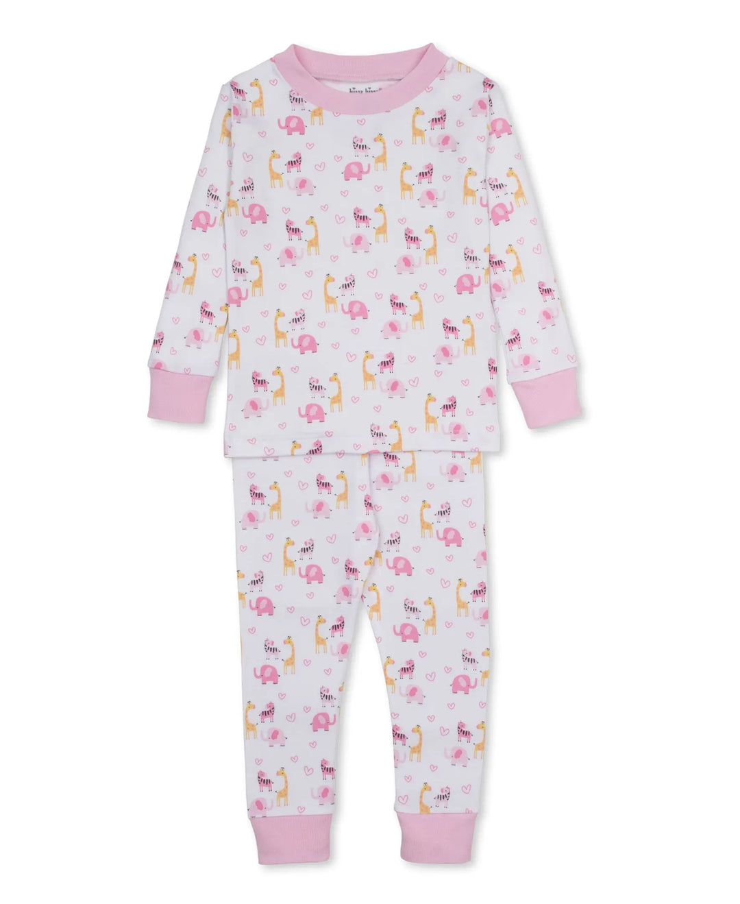 Blue Almonds Ltd Girls Pyjamas - Safari Party Kissy Kissy