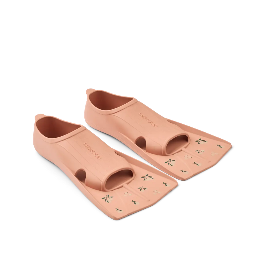 Blue Almonds Ltd Gustav Printed Swim Fins - Peach / Tuscany rose - UNISEX LIEWOOD