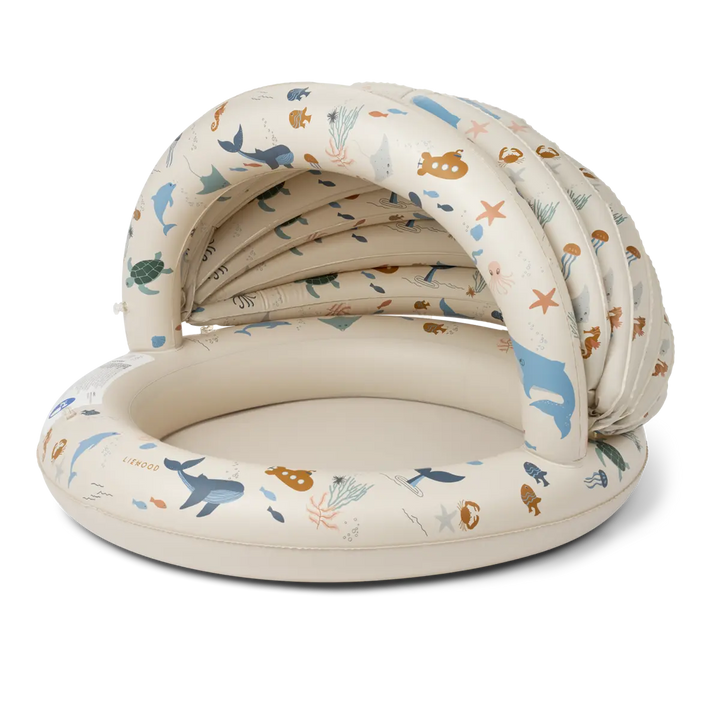 Blue Almonds Ltd Hadleia Printed Canopy Pool  - Sea creature / Sandy - UNISEX LIEWOOD