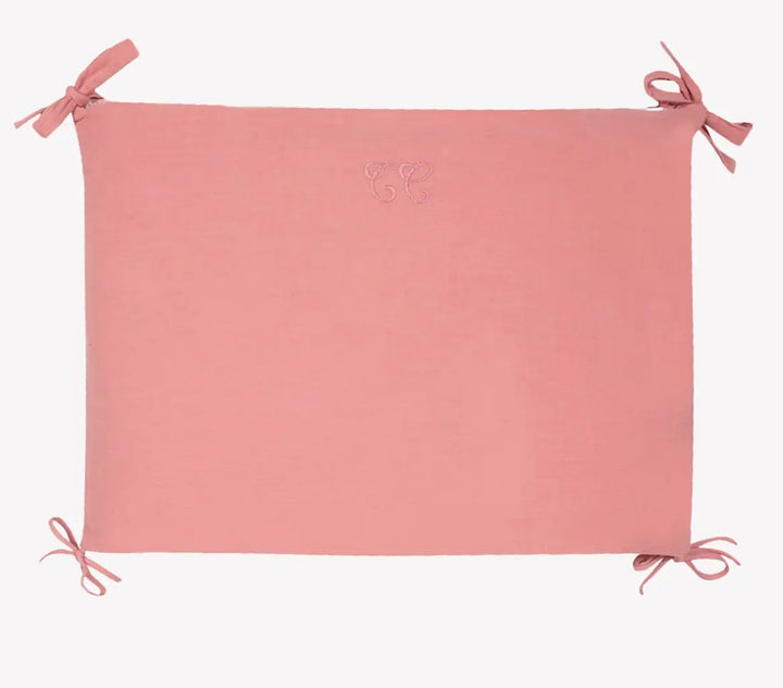 Blue Almonds Ltd Half Bumper - Toile de Jouy Pink Tartine et Chocolat