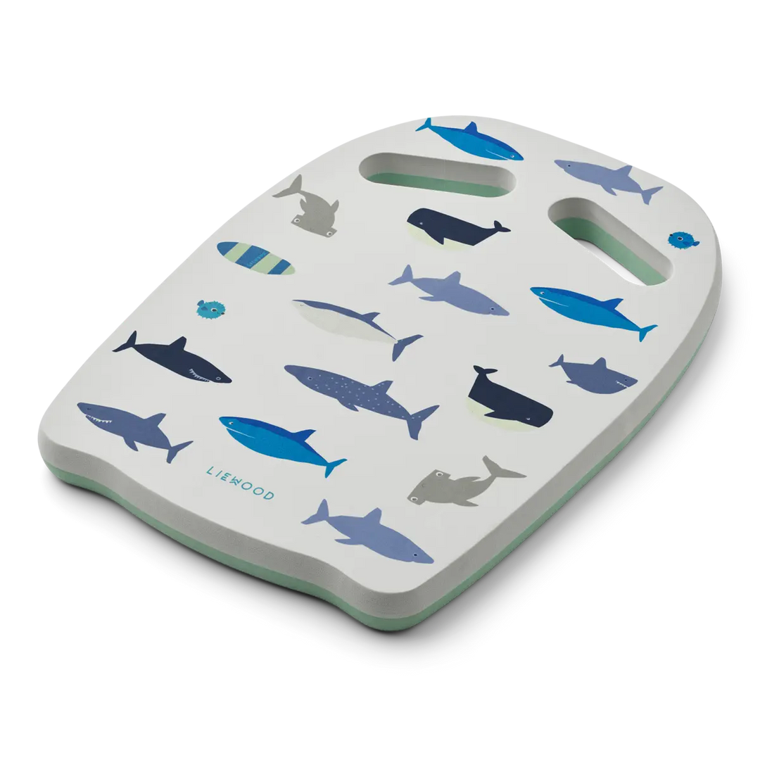 Blue Almonds Ltd Hayden Swim Board - Shark / Dove blue - UNISEX LIEWOOD