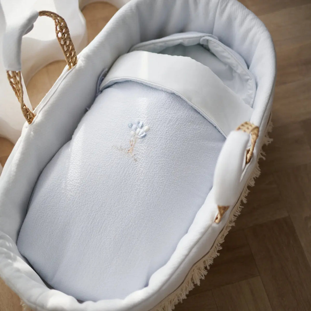 Blue Almonds Ltd Hooded Sleeping Cocoon - Blue Garden Party Theophile & Patachou