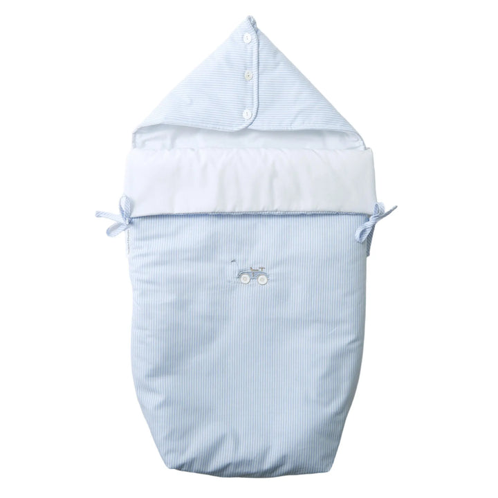 Blue Almonds Ltd Hooded Sleeping Cocoon - Pink Garden Party Theophile & Patachou
