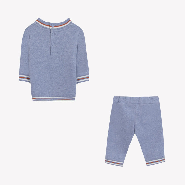Blue Almonds Ltd JOGGING5 – Bleu grisé chiné – CB35041 Tartine et Chocolat