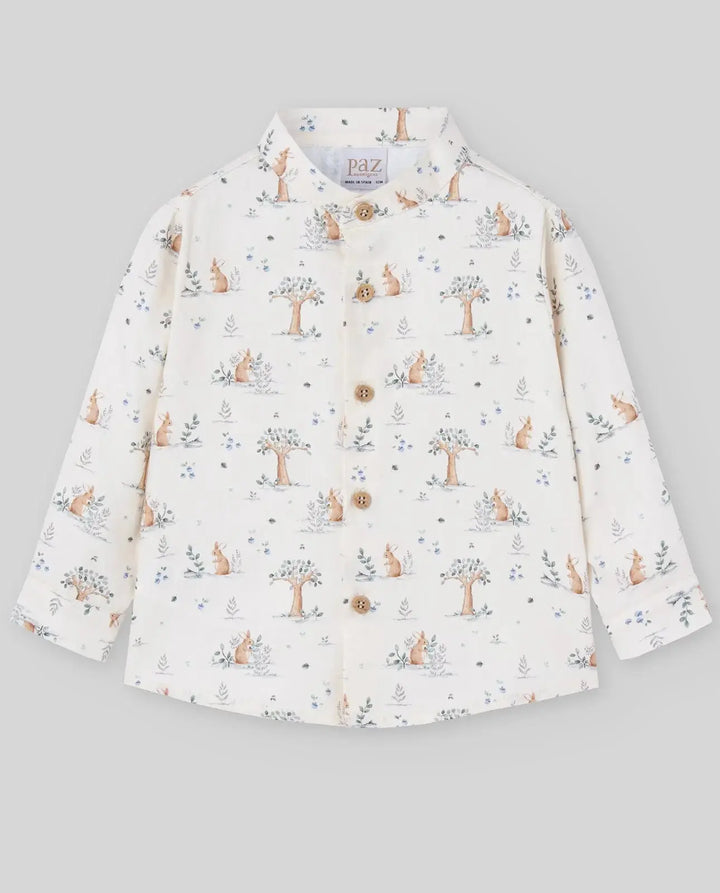 Blue Almonds Ltd KNIT INFANT GIRL PULLOVER POMPON - Hazelnut Paz Rodriguez