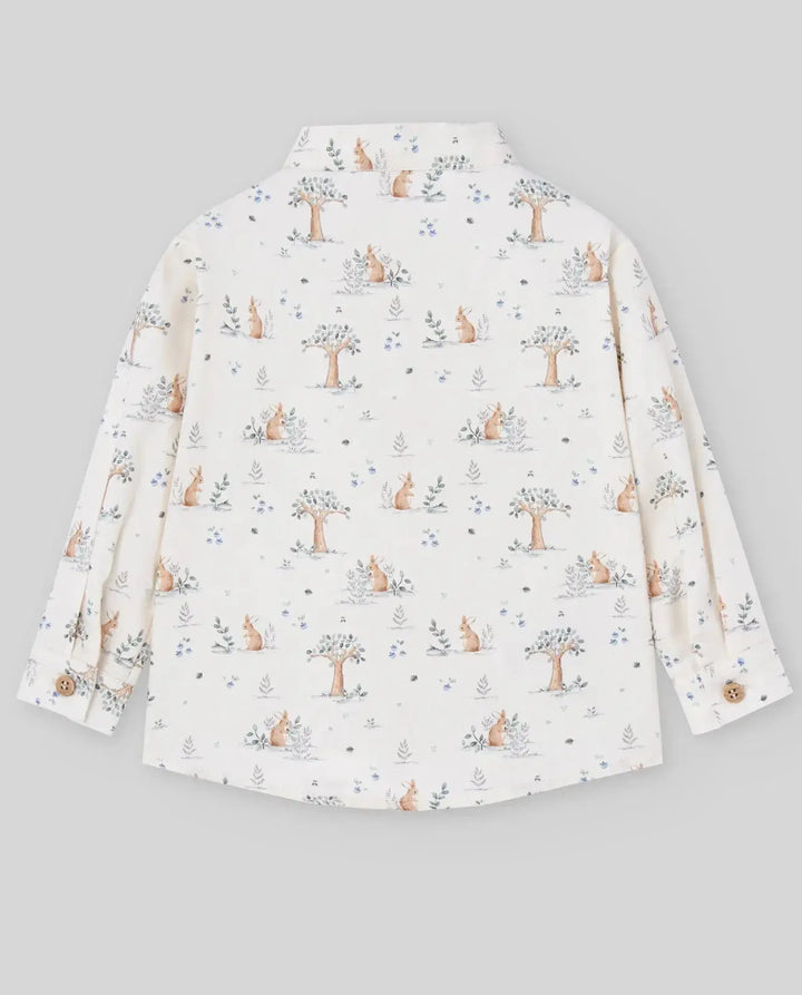 Blue Almonds Ltd KNIT INFANT GIRL PULLOVER POMPON - Hazelnut Paz Rodriguez
