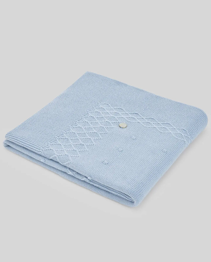 Blue Almonds Ltd KNIT NEWBORN BLANKET VENTO Paz Rodriguez