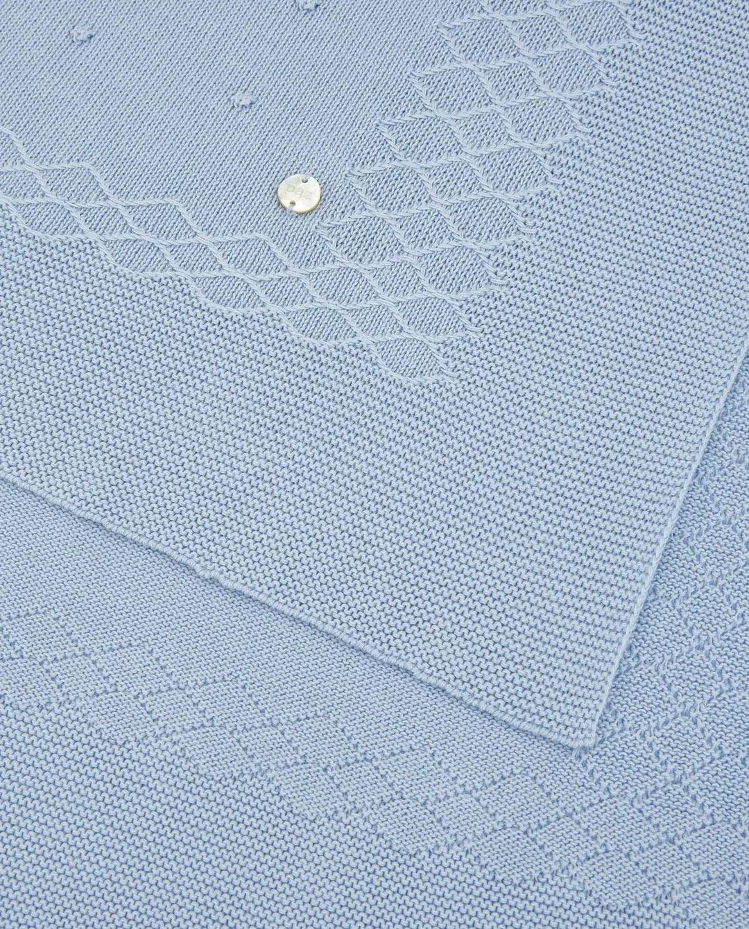 Blue Almonds Ltd KNIT NEWBORN BLANKET VENTO Paz Rodriguez