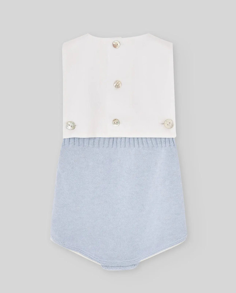 Blue Almonds Ltd KNIT NEWBORN BODY NECTAR - Sky BlueWhite Paz Rodriguez