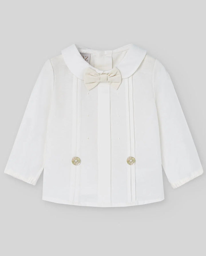 Blue Almonds Ltd KNIT NEWBORN CARDIGAN ESENCIAL - Cream Paz Rodriguez