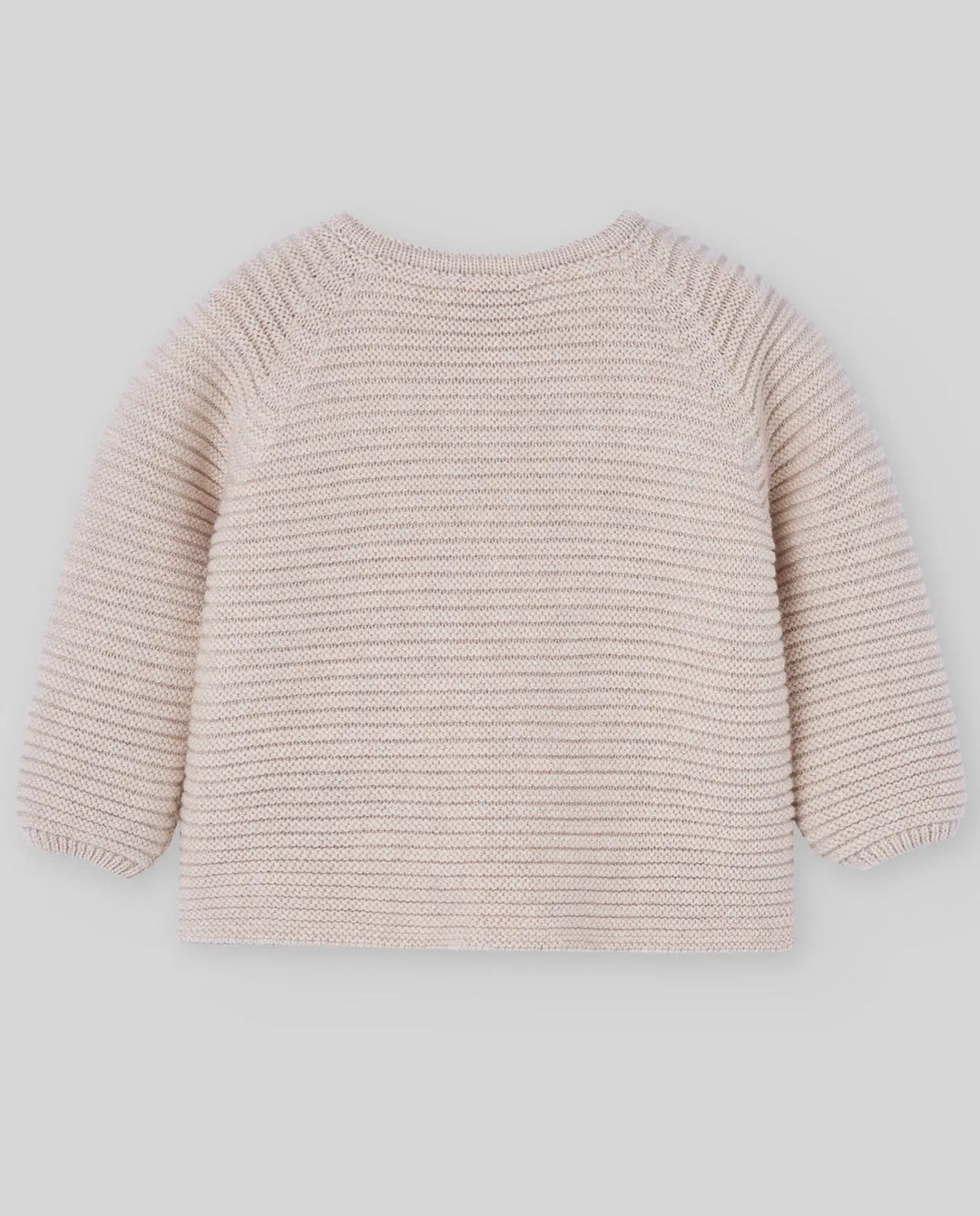 Blue Almonds Ltd KNIT NEWBORN CARDIGAN ESENCIAL - Light Brown Paz Rodriguez