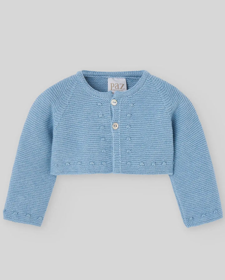 Blue Almonds Ltd KNIT NEWBORN CARDIGAN KOALA - Dutch Blue Paz Rodriguez