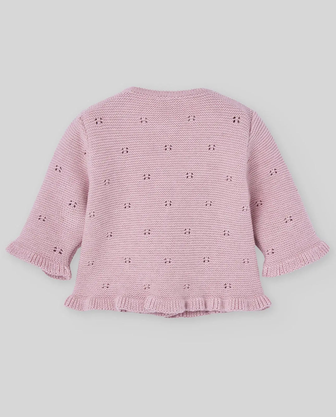 Blue Almonds Ltd KNIT NEWBORN CARDIGAN  QUINTA - Powder Pink Paz Rodriguez