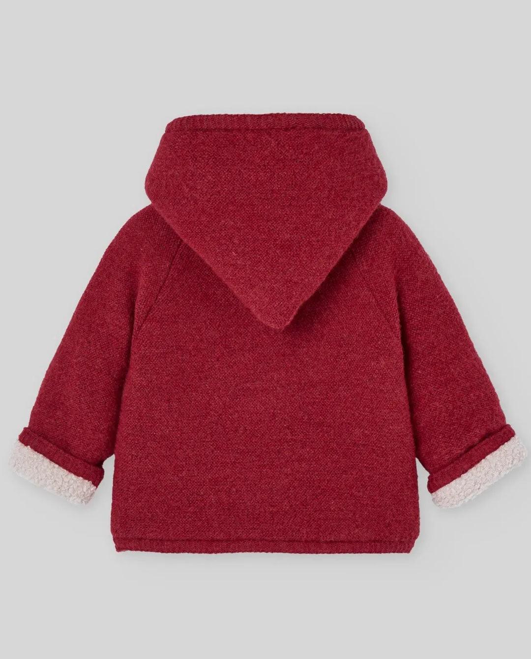 Blue Almonds Ltd KNIT NEWBORN COAT ACEBO - Persian Red Paz Rodriguez