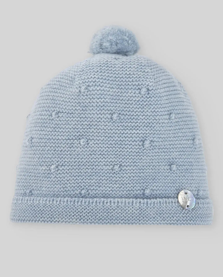 Blue Almonds Ltd KNIT NEWBORN DUNGAREE ERIZOS - Chalk Blue Paz Rodriguez
