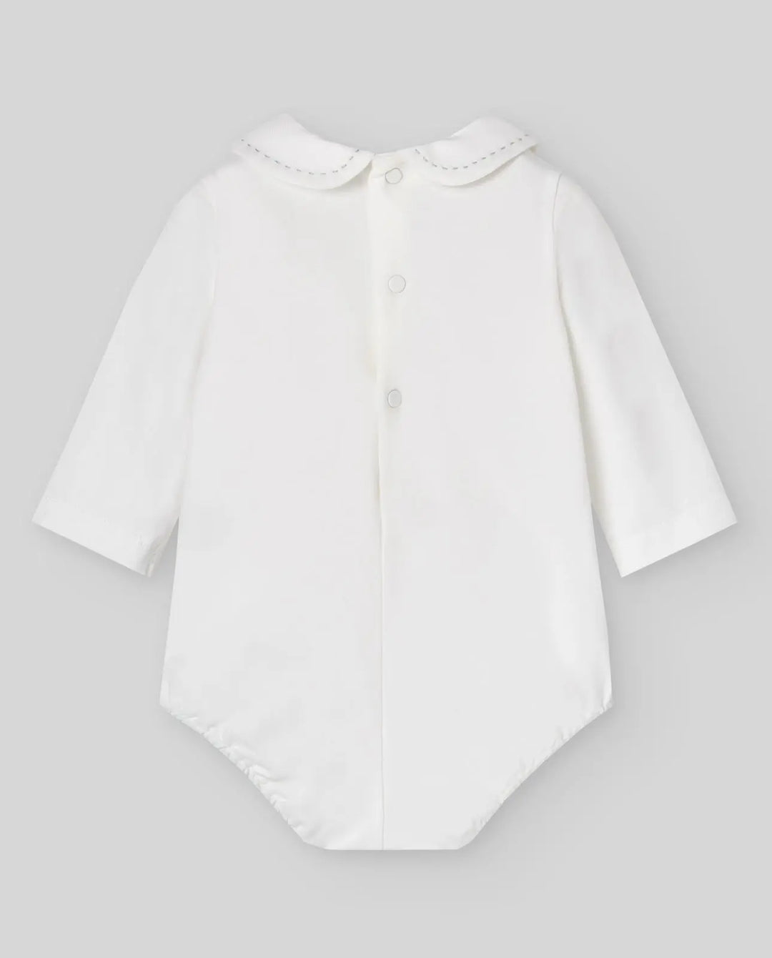 Blue Almonds Ltd KNIT NEWBORN DUNGAREE ERIZOS - Chalk Blue Paz Rodriguez