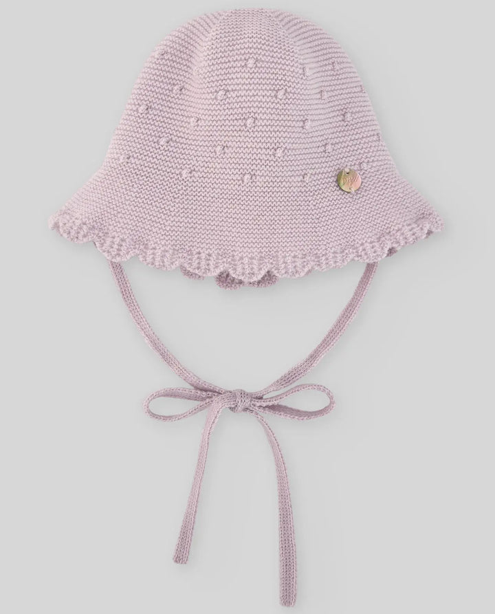 Blue Almonds Ltd KNIT NEWBORN HAT ERIZOS - Mauve Paz Rodriguez