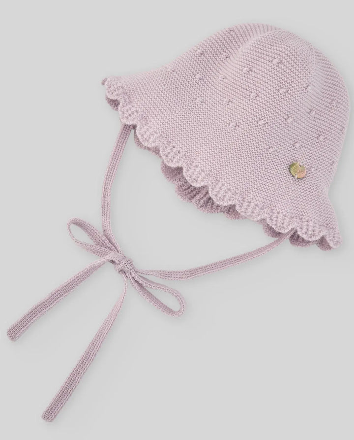 Blue Almonds Ltd KNIT NEWBORN HAT ERIZOS - Mauve Paz Rodriguez