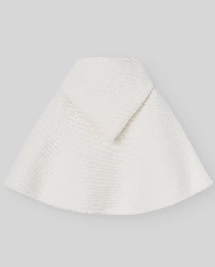 Blue Almonds Ltd KNIT NEWBORN PONCHO ESENCIAL - Cream Paz Rodriguez
