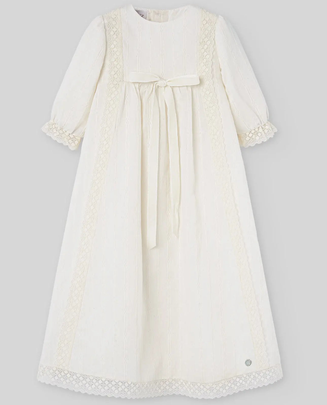 Blue Almonds Ltd KNIT NEWBORN PONCHO ESENCIAL - Cream Paz Rodriguez
