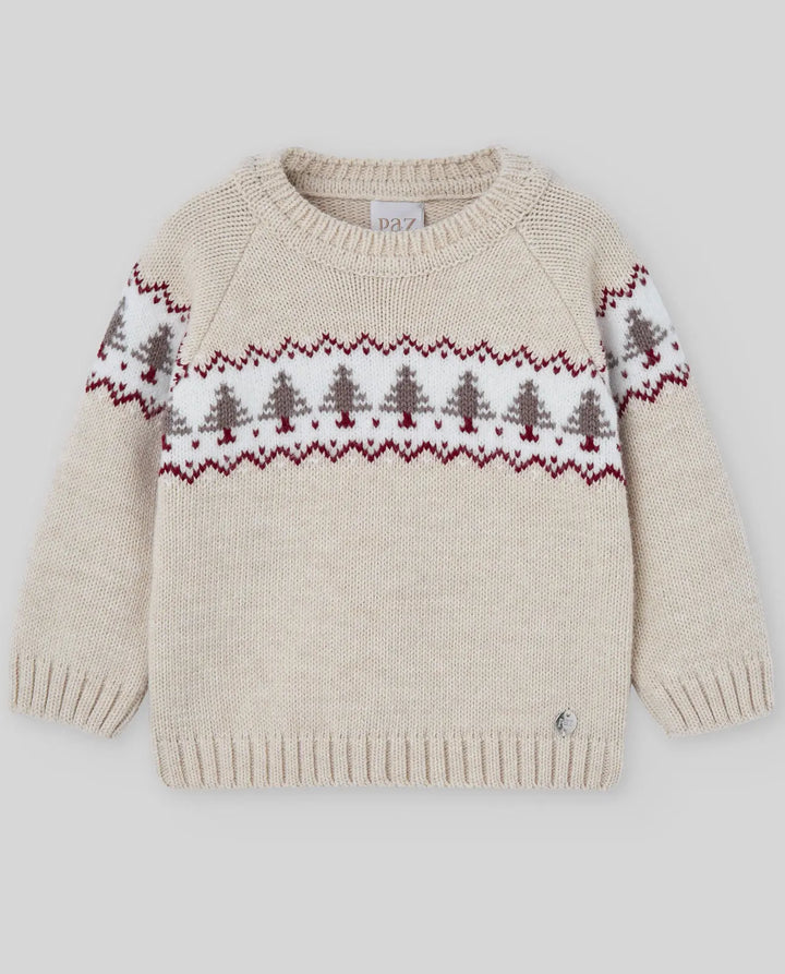 Blue Almonds Ltd KNIT NEWBORN PULLOVER ACEBO - Sand Paz Rodriguez