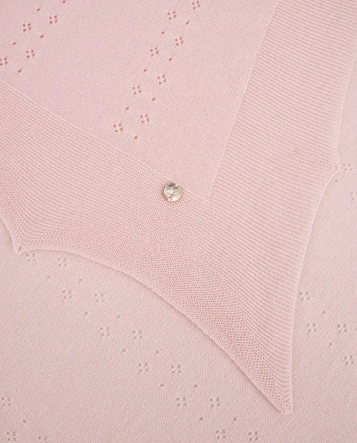 Blue Almonds Ltd KNIT NEWBORN SHAWL ESSENTIA V26 - Pastel Pink Paz Rodriguez