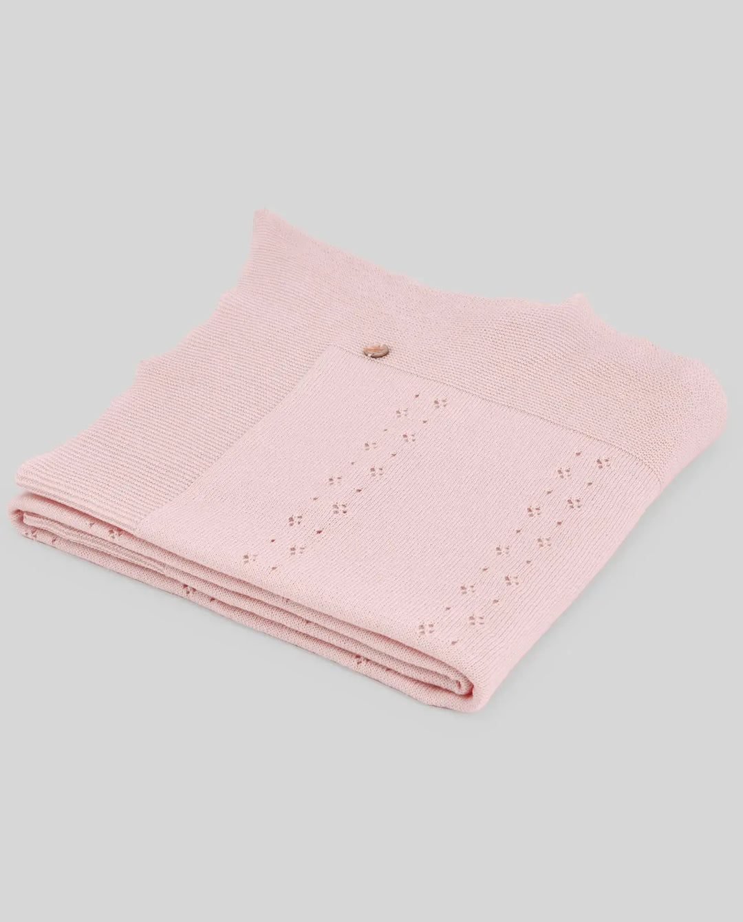 Blue Almonds Ltd KNIT NEWBORN SHAWL ESSENTIA V26 - Pastel Pink Paz Rodriguez