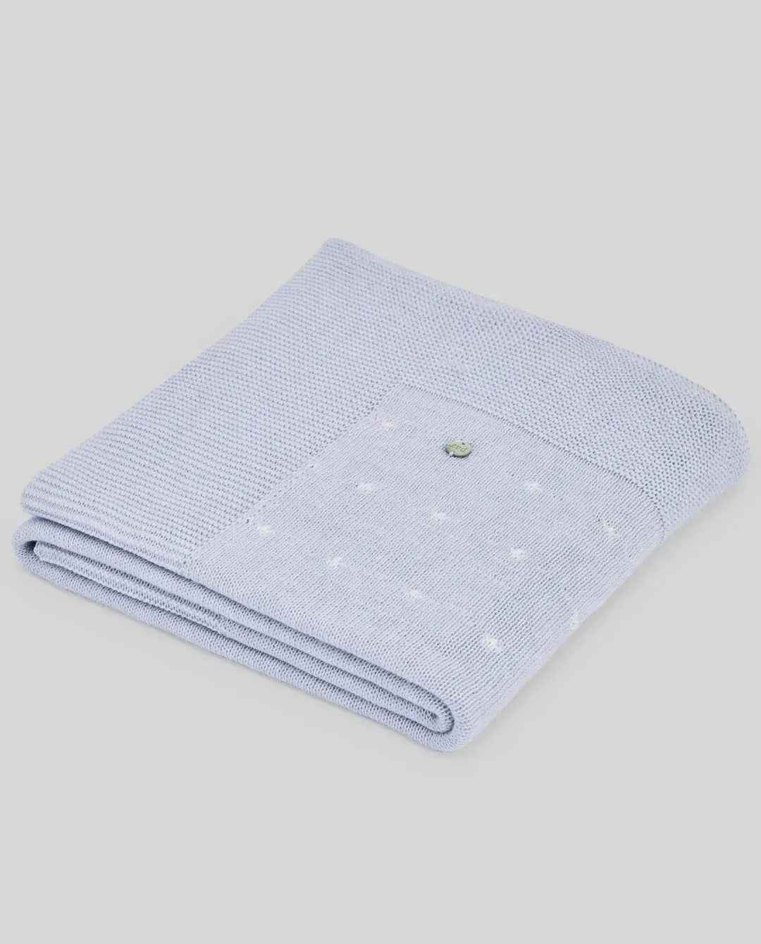 Blue Almonds Ltd KNIT NEWBORN SHAWL NECTAR - Sky BlueWhite Paz Rodriguez
